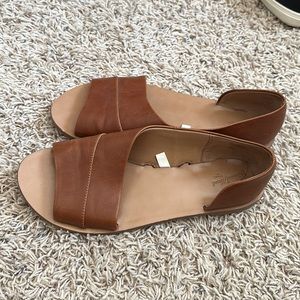 Brown leather sandals